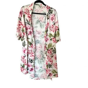 Show Me Your Mumu Women’s Brie Robe Garden of Blooms Short Sleeve One Size GUC
